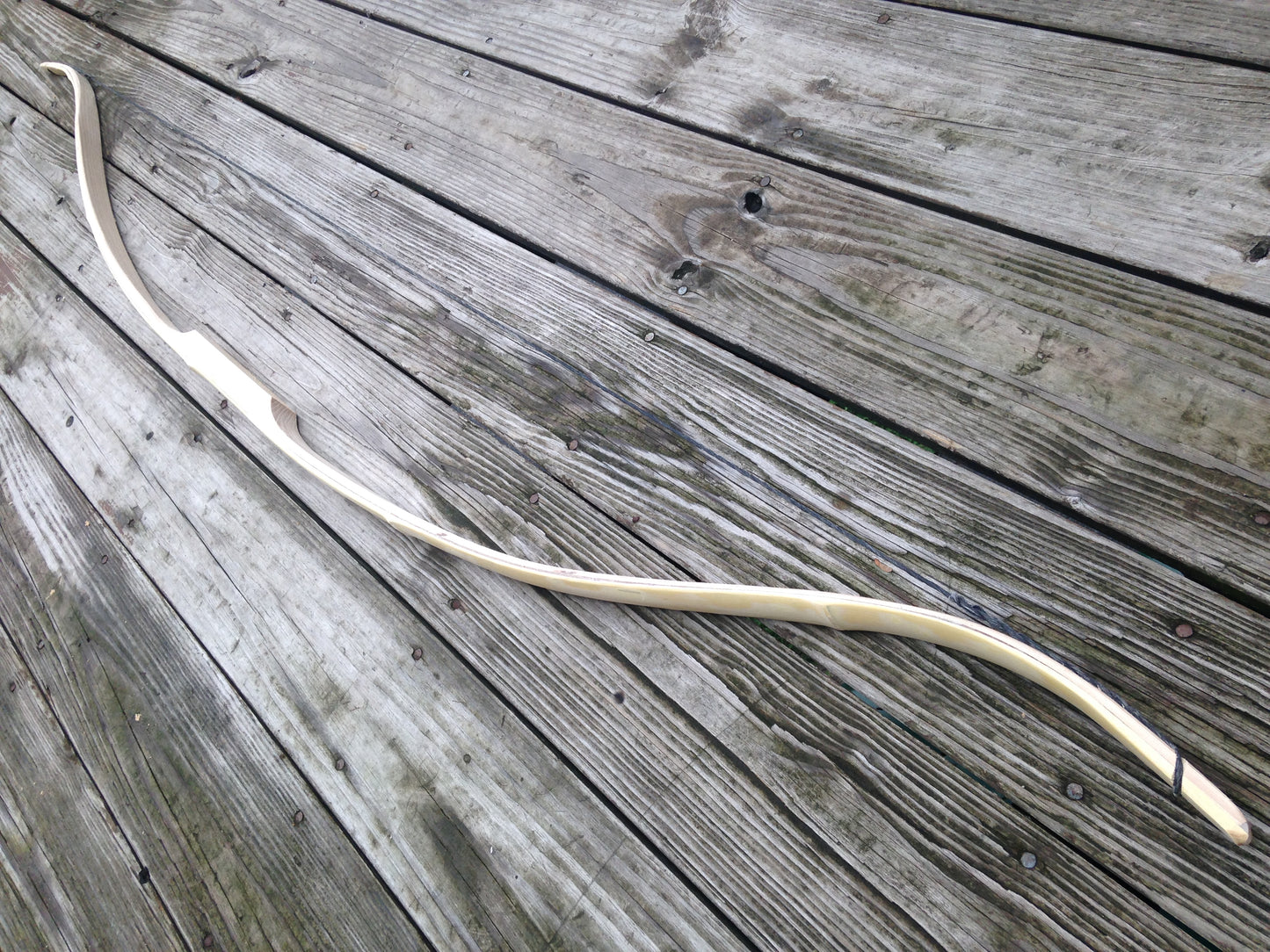 64" You-Finish Bamboo Backed Hickory Recurve